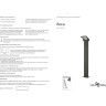 Фонарь NOVOTECH ROCA LED уличный NV-357522